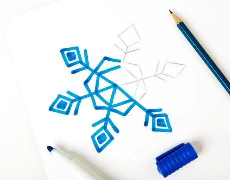 Picture snowflake Stock Photos