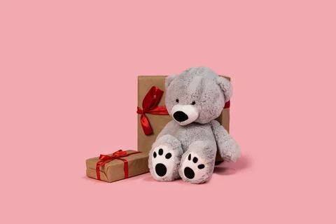 Picture of some objects that are used as gifts for the big holiday called Stock Photos