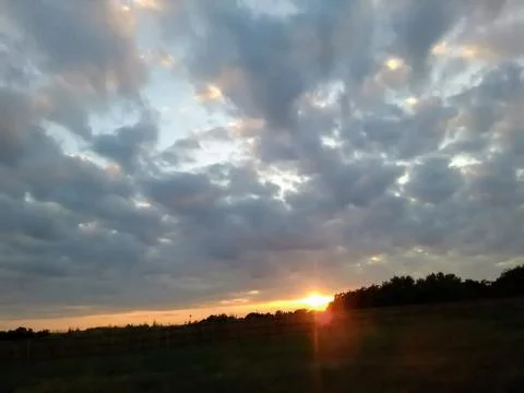 A picture of a sunset 스톡 사진
