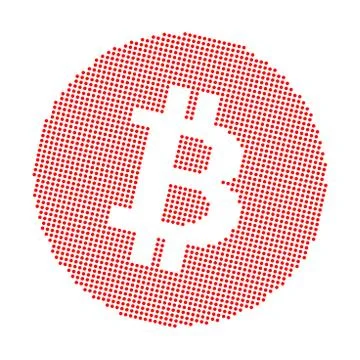 Picture with the symbol of bitcoin Stock Illustration