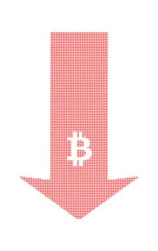 Picture with the symbol of bitcoin Stock Illustration