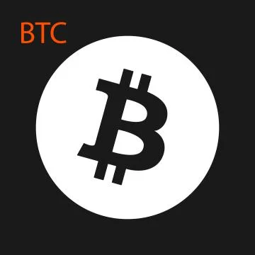Picture with the symbol of bitcoin Stock Illustration