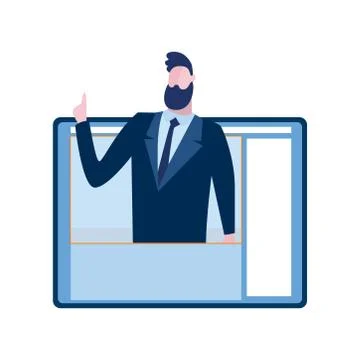 Picture of a tablet on a white background. Vector illustration Stock Illustration