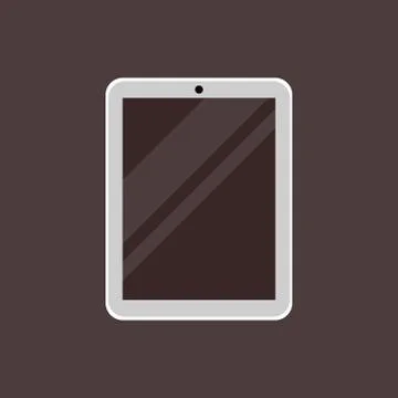 Picture of a tablet on a white background. Vector illustration Stock-Illustration