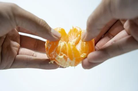 A picture of tangerines inside the studio Stock Photos