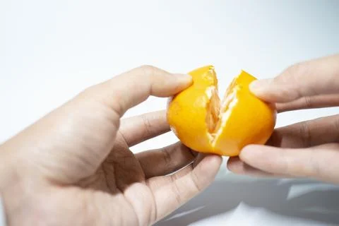 A picture of tangerines inside the studio Stock Photos