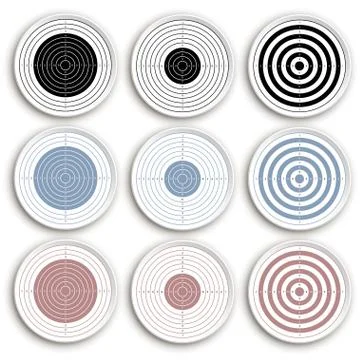Picture of target set Stock Illustration