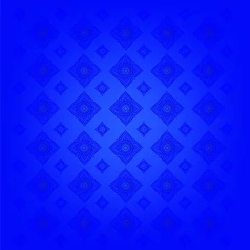 Picture thai pattern supreme blue background	 Stock Illustration