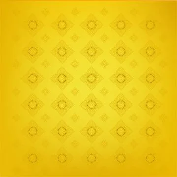 Picture thai pattern supreme gold background Stock Illustration
