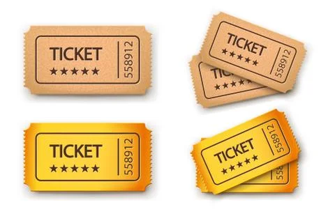 Picture of tickets Stock Illustration