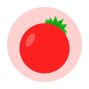 Picture of tomatoes on a white background. Vector illustration Stock Illustration