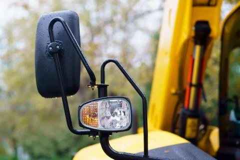 Picture of a tractor headlight Stock Photos