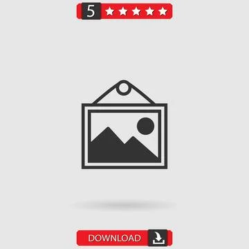 Picture vector icon Stock Illustration