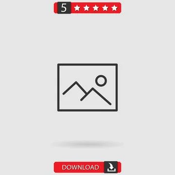 Picture vector icon Stock Illustration