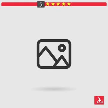 Picture vector icon Stock Illustration