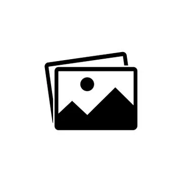 Picture vector icon, image symbol. Stock Illustration