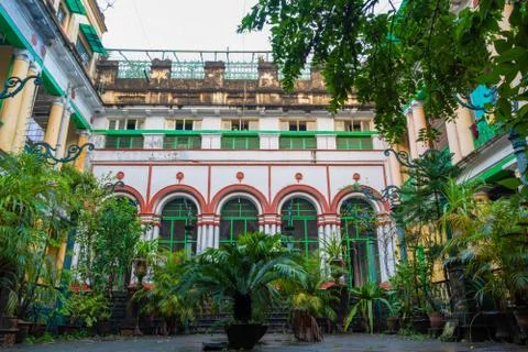 Picture of a vintage heritage building also known as Bonedi Bari is famous fo Stock Photos