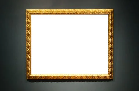 Picture on the wall. Empty space for drawing or text. Stock Photos