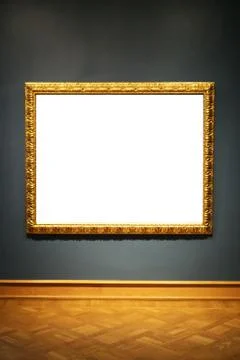 Picture on the wall. Empty space for drawing or text. Stock Photos