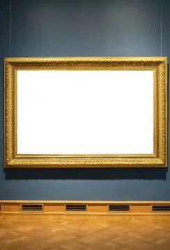 Picture on the wall. Empty space for drawing or text. Stock Photos