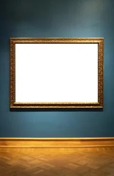 Picture on the wall. Empty space for drawing or text. Stock Photos