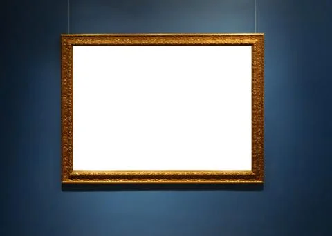 Picture on the wall. Empty space for drawing or text. Stock Photos