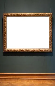 Picture on the wall. Empty space for drawing or text. Stock Photos