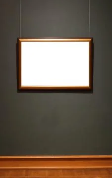 Picture on the wall. Empty space for drawing or text. Stock Photos