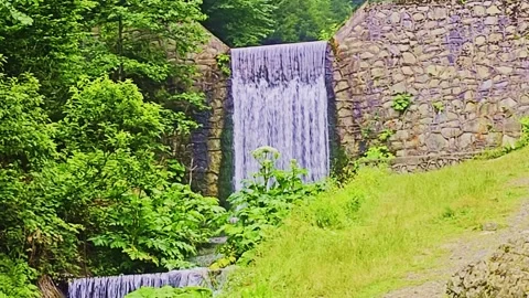 A picture a waterfall in. Stock Footage 284638615