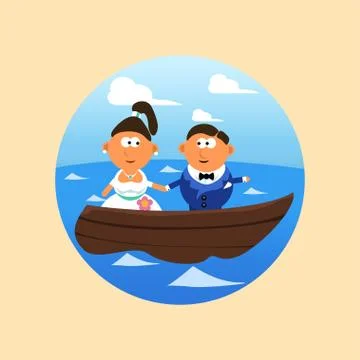 Picture of wedding Stock Illustration