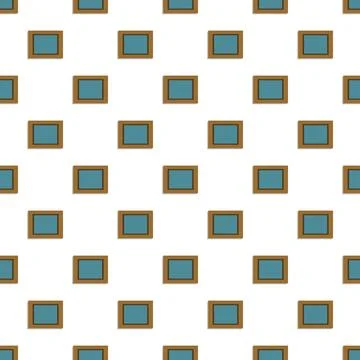 Picture in wood frame pattern seamless Stock Illustration