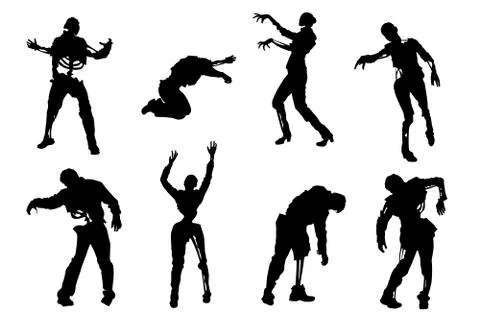 Picture of zombies Stock Illustration