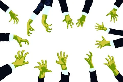 Picture of zombies Stock Illustration