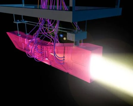 Pictured is a component of the Rocket Based Combined Cycle (RBCC) engine. ... Stock Photos