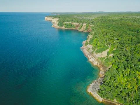 Pictured Rocks Skyline #2 Stock Photos