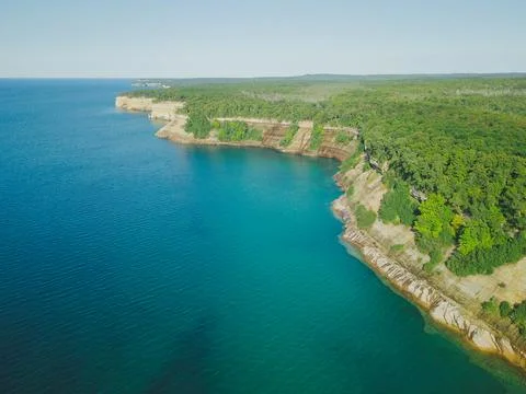 Pictured Rocks Skyline Stock Photos