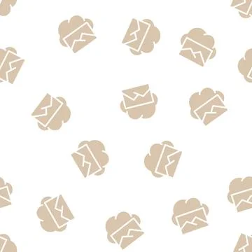 Pictures cloud storage glyph vector seamless pattern 스톡 일러스트
