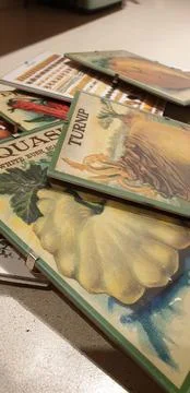 Pictures with different patterns with vegetables on the table Stock Photos