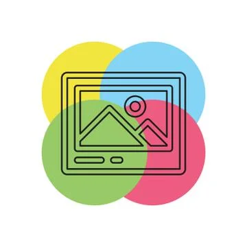 Pictures vector icon Stock Illustration