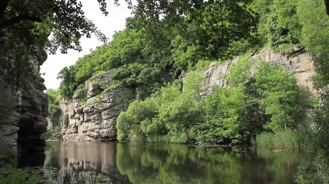 Picturesque canyon Stock Footage 47977273