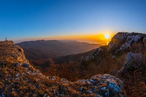 Picturesque cliffs Stock Photos