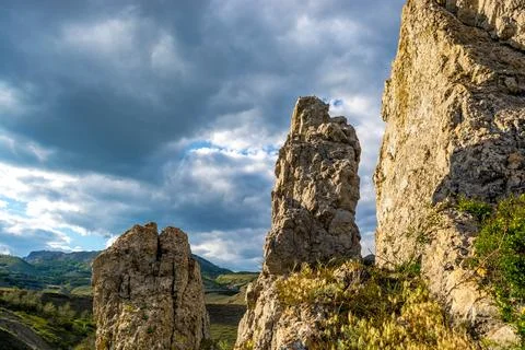 Picturesque cliffs Stock Photos