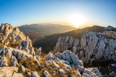 Picturesque cliffs Stock Photos