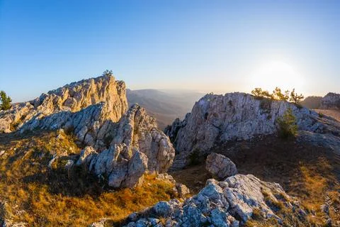 Picturesque cliffs Stock Photos