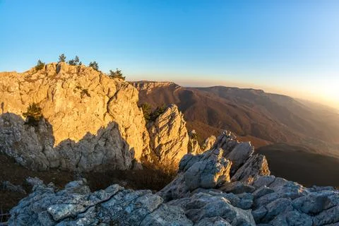 Picturesque cliffs Stock Photos