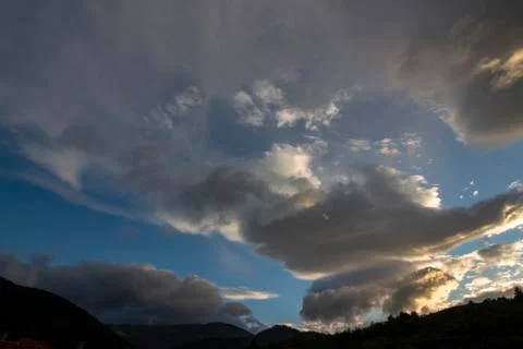 A picturesque cloud landscape Stock Photos