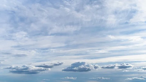 The picturesque cloud stream in a blue sky. time lapse Stock Footage 112602051
