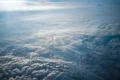 The picturesque cloud view. View from plane Photo