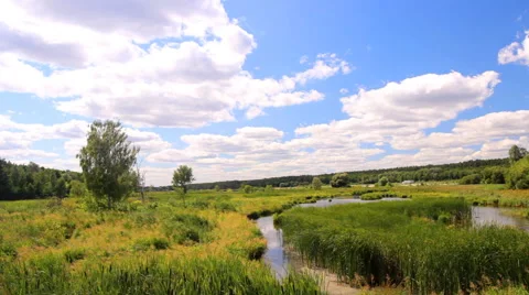 Picturesque lake Stock Footage 52567544