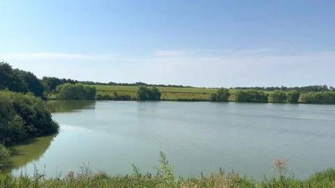 A picturesque lake Stock Footage 248413334